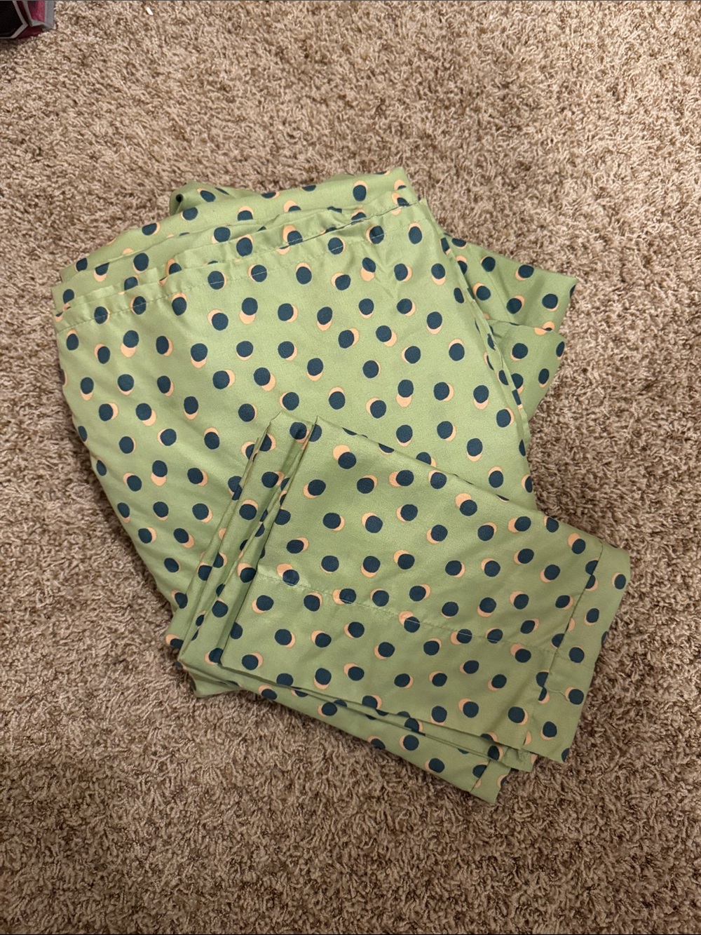 Green Polka Dot Queen Sheets